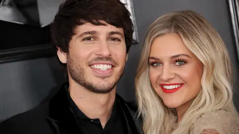 LOS ANGELES, CA - FEBRUARY 10: Morgan Evans (L) and Kelsea Ballerini attend the 61st Annual GRAMMY Awards at Staples Center on February 10, 2019 in Los Angeles, California. 