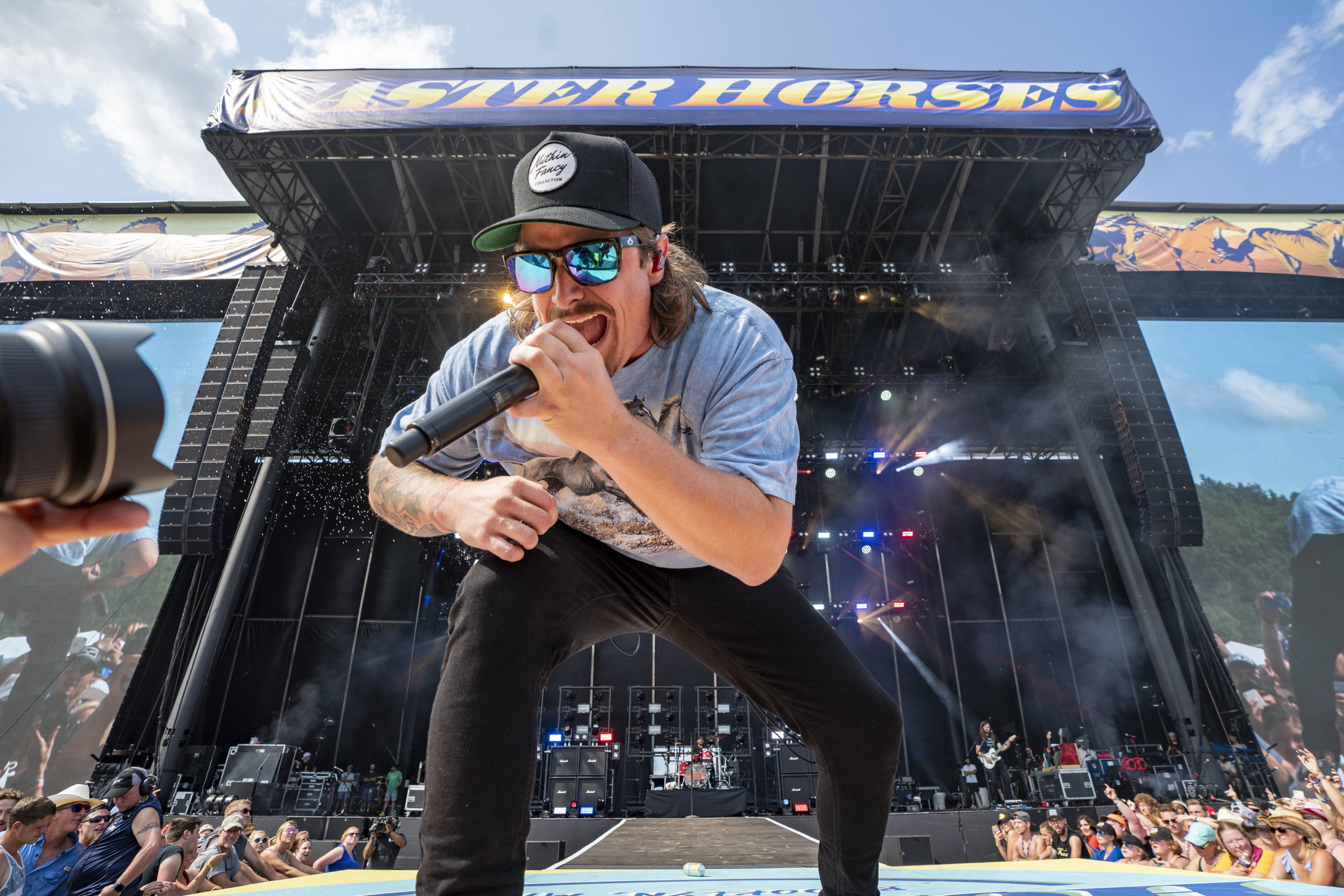 BROOKLYN, MICHIGAN - JULY 17: HARDY performs during Faster Horses Festival at Michigan International Speedway on July 17, 2021 in Brooklyn, Michigan. 
