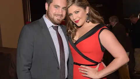 NASHVILLE, TN - SEPTEMBER 15: Lady Antebellum Drummer and Husband of the Honoree Chris Tyrell and Honoree for "Artist of the Year" Singer/Songwriter member of Lady Antebellum Hillary Scott and Mike Dugan Chairman/CEO Universal Music Group at the First annual 2014 Women In Music City Awards at the Omni Hotel on September 15, 2014 in Nashville, Tennessee. 