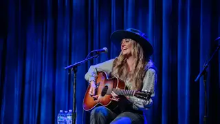 FRANKLIN, TENNESSEE - SEPTEMBER 26: Lainey Wilson performs during An Intimate Evening with Caitlyn Smith, Ingrid Andress & Lainey Wilson Benefitting the CMA Foundation at Franklin Theatre on September 26, 2022 in Franklin, Tennessee. 
