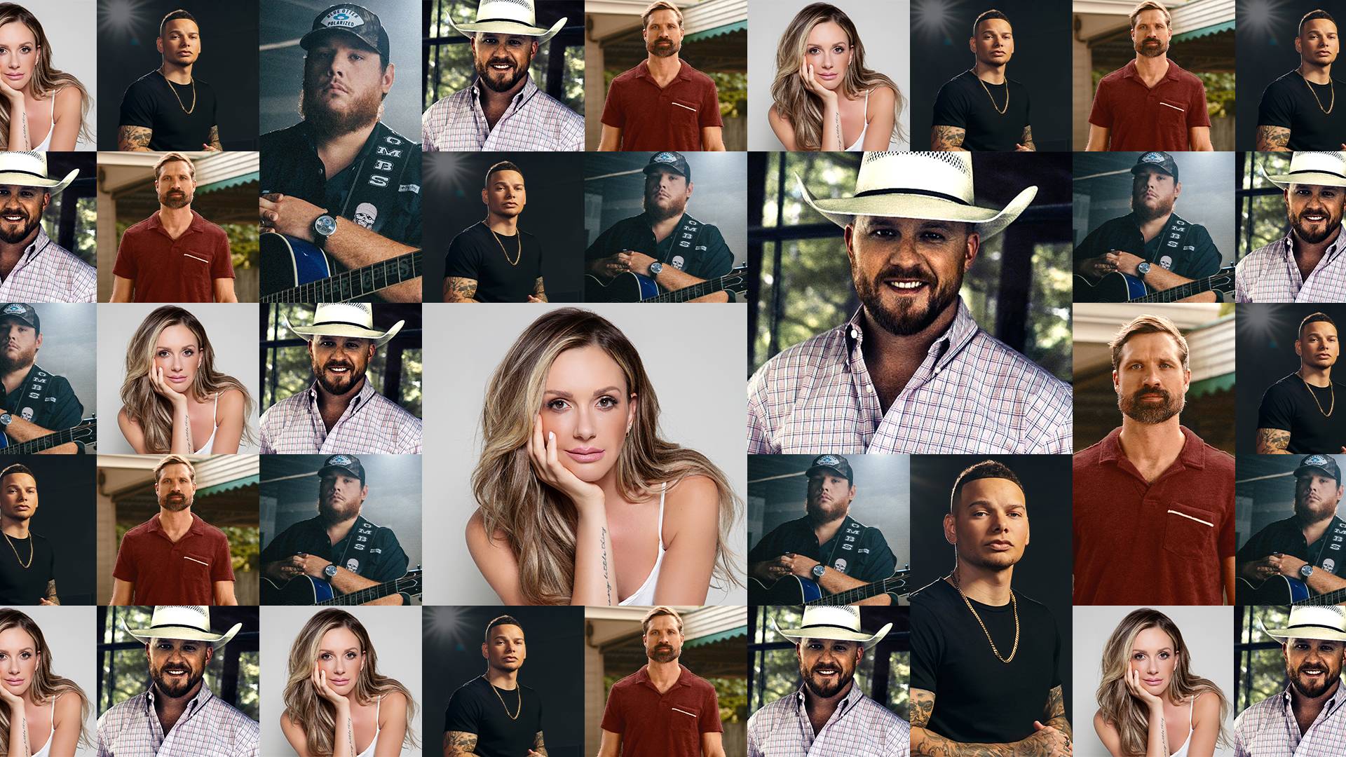 country music artists collage