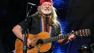 ST LOUIS, MO - OCTOBER 04: Willie Nelson performs during Farm Aid 2009 at the Verizon Wireless Amphitheater on October 4, 2009 in St Louis, Missouri. 