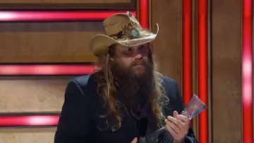 Chris Stapleton being honored at CMT Artists of the Year 2021.