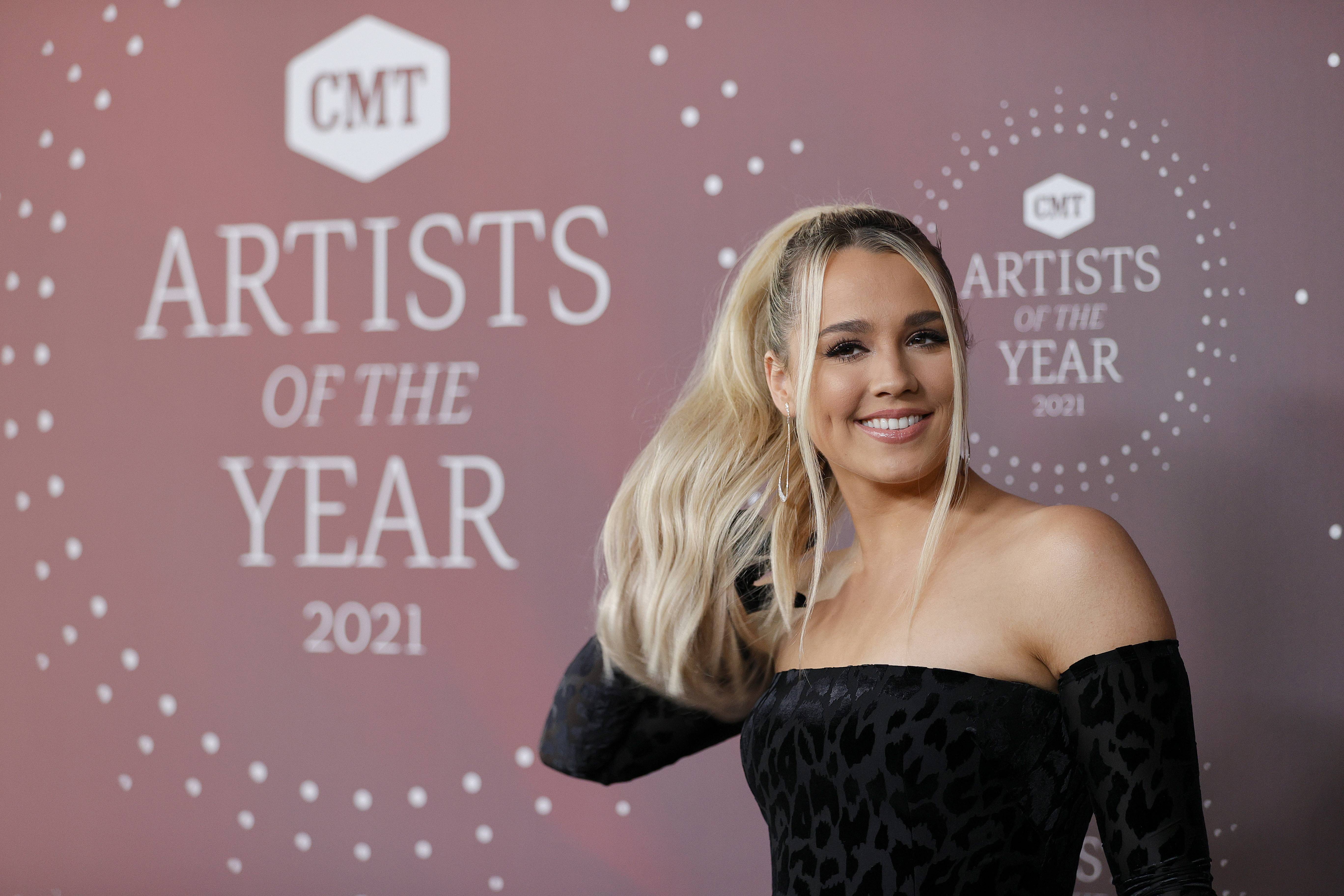 NASHVILLE, TENNESSEE - OCTOBER 13: Gabby Barrett attends the 2021 CMT Artist of the Year on October 13, 2021 in Nashville, Tennessee. 