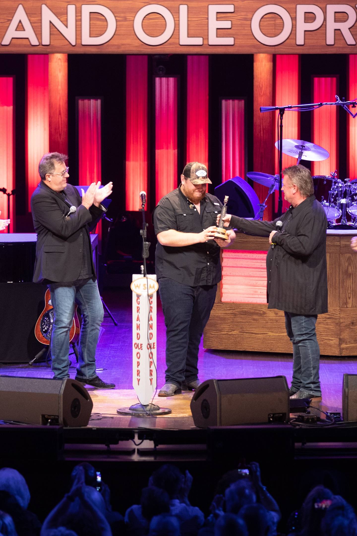 Luke Combs Inducted Into Grand Ole Opry by Vince Gill, Joe Diffie