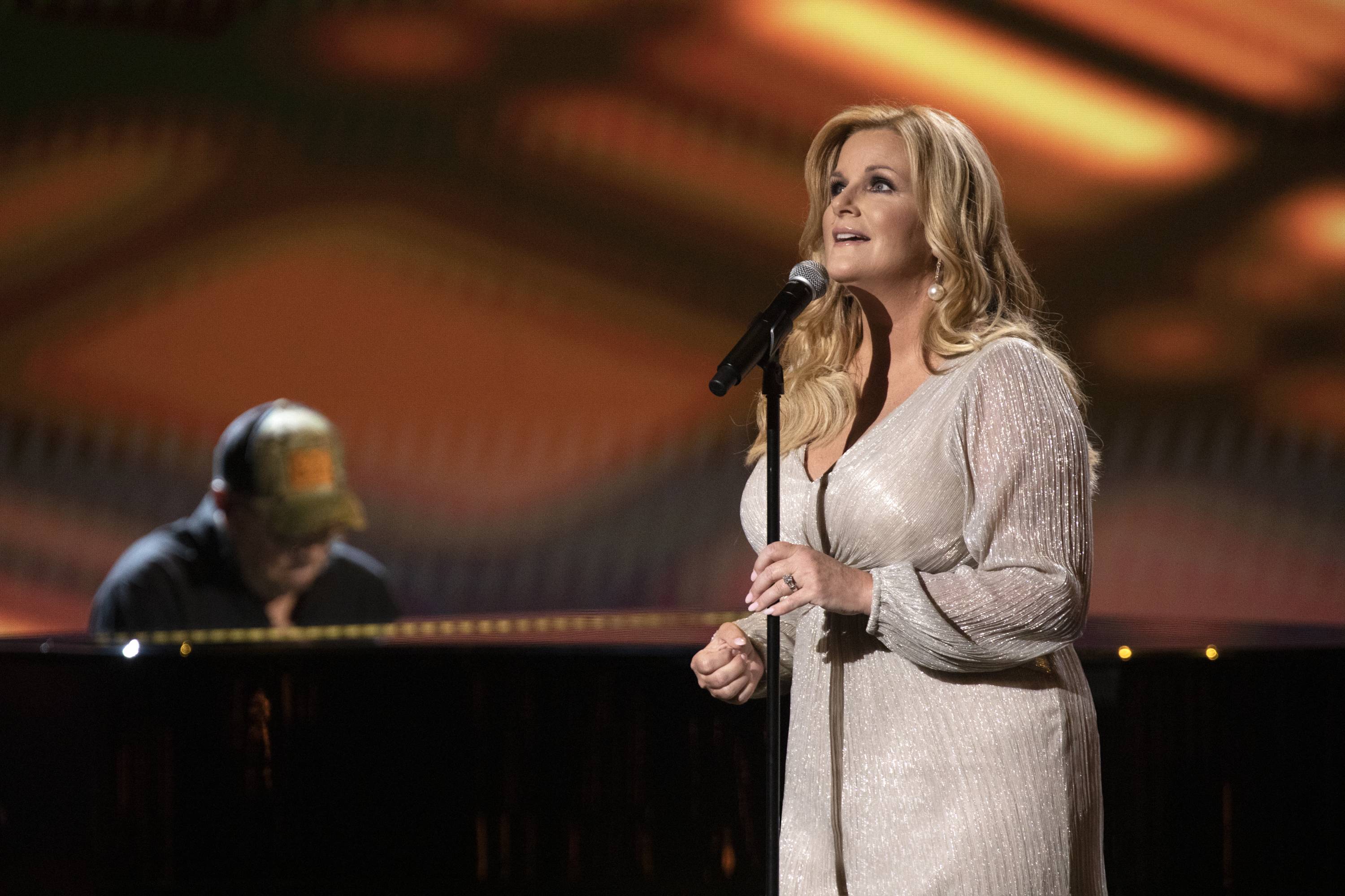 NASHVILLE - JULY 24: Trisha Yearwood performs for the 55TH ACADEMY OF COUNTRY MUSIC AWARDS. Hosted by Keith Urban, the 55TH ACM AWARDS will be broadcast Wednesday, Sept. 16 (live 8:00-11:00 PM ET/delayed PT) on the CBS Television Network, and available to stream live and on demand on CBS All Access.