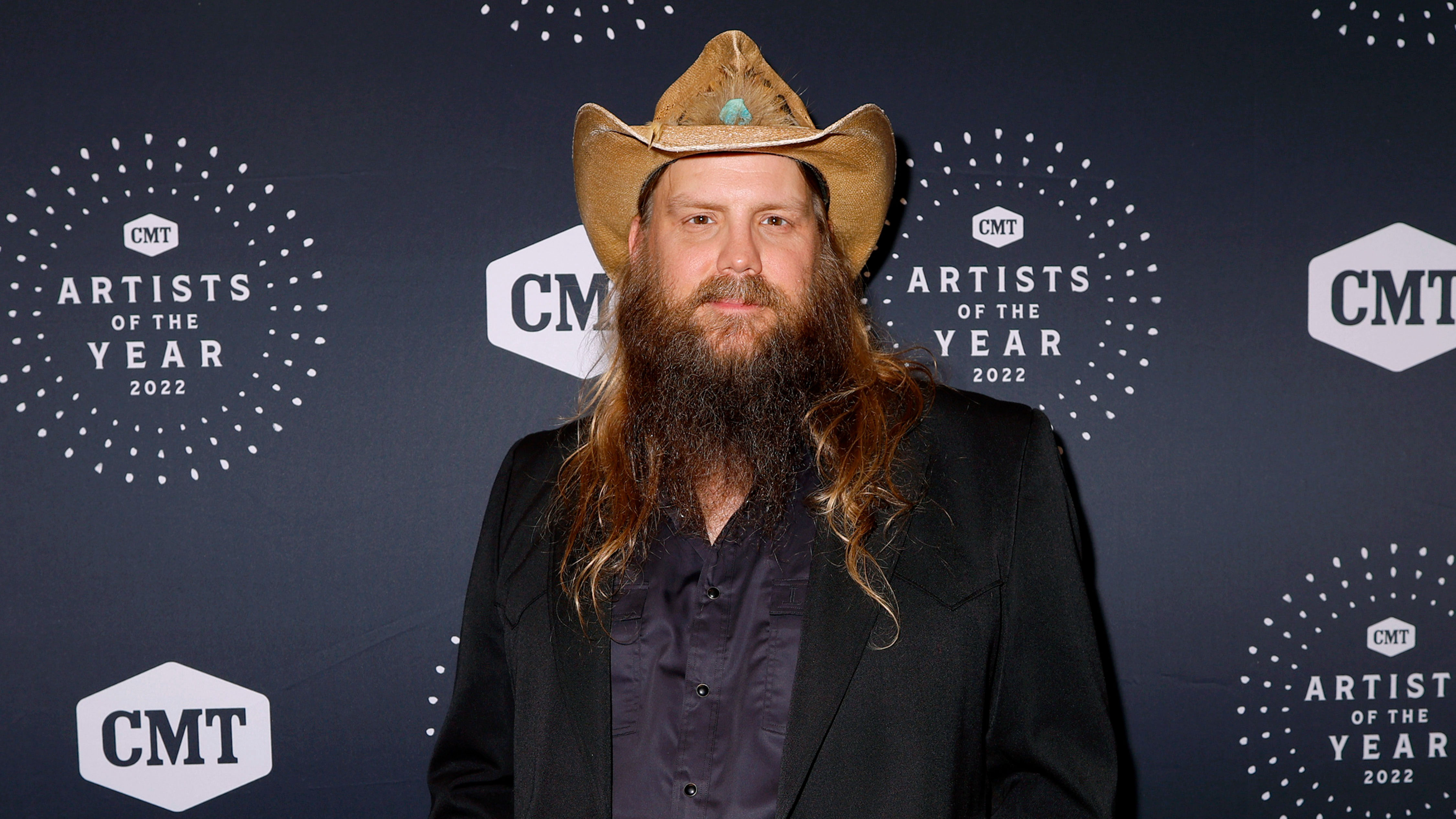 NASHVILLE, TENNESSEE - OCTOBER 12: In this photo released on October 14, 2022, Chris Stapleton attends the 2022 CMT Artists of the Year at Schermerhorn Symphony Center on October 12, 2022 in Nashville, Tennessee. (Photo by Brett Carlsen/Getty Images for CMT)