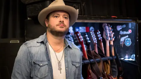 NASHVILLE, TN - FEBRUARY 10: Musician Wade Bowen is seen backstage at 3rd and Lindsley on February 10, 2018 in Nashville, Tennessee.