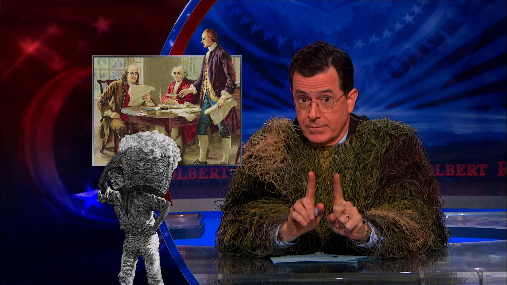 Stephen Colbert S Double Barrel Blam O Rama Guns As Civil Rights Victims The Colbert Report