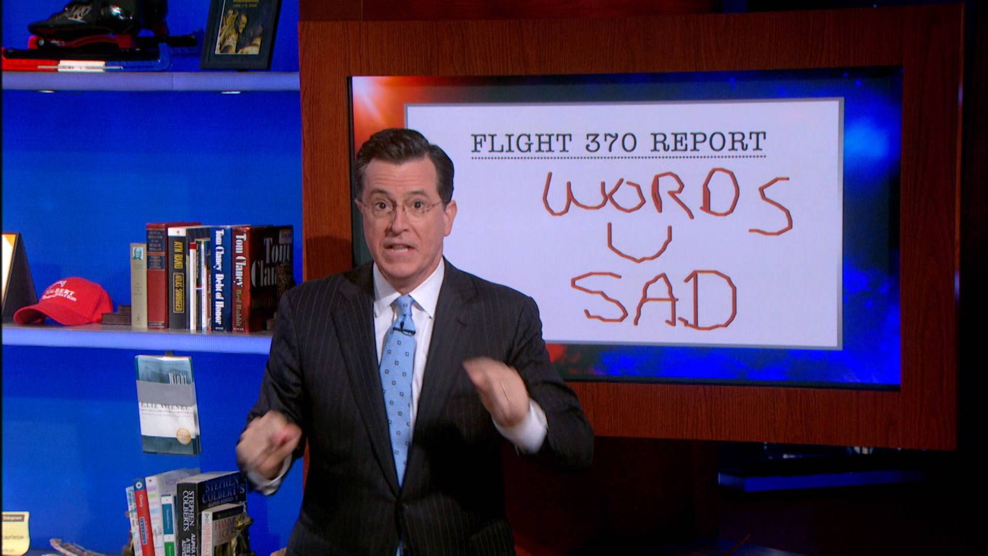 Cnns Endless Wait For Flight 370 News The Colbert Report Video Clip