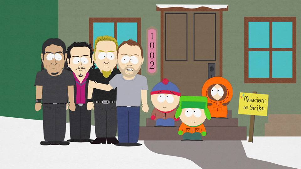 Metallica Joins the Strike - South Park (Video Clip)