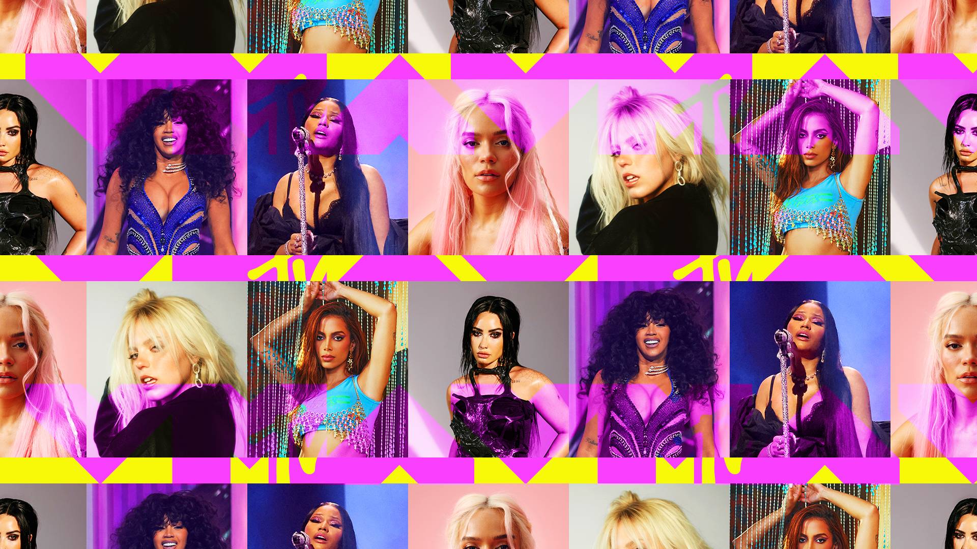 Cardi B, Renee Rapp, Demi Lovato, Karol G, Anitta and Nicki Minaj
