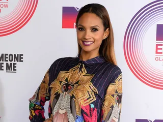 Alesha Dixon's purple lip is adorable and fun.