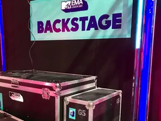 Backstage at the 2017 EMA