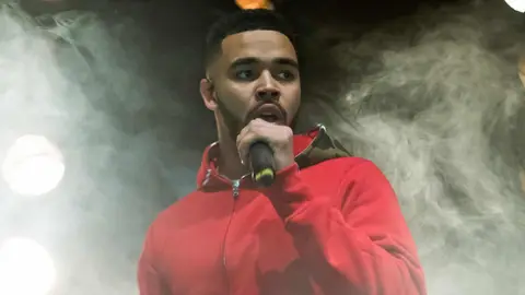 Yungen performs at O2 Shepherd's Bush Empire on November 21, 2017 in London, England
