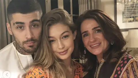 Zayn Malik and Gigi Hadid celebrate Eid with Zayn's family.