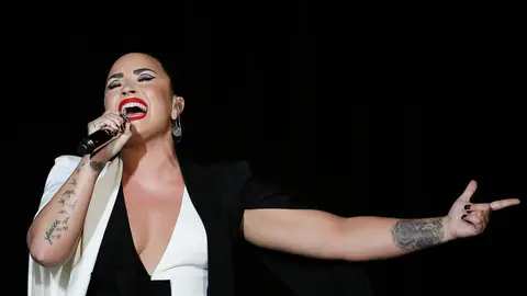 Demi Lovato performing at Rock in Rio