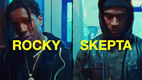 A$AP Rocky and Skepta in the Praise The Lord (Da Shine) Music Video