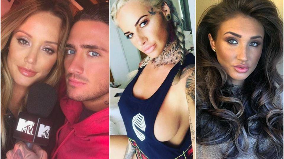 Ex On The Beach star Jemma Lucy flashes her long legs as she hits