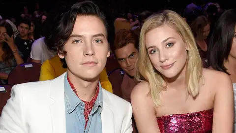 Cole Sprouse and Lili Reinhart attend FOX's Teen Choice Awards at The Forum.