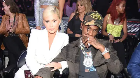 Kylie Jenner and Travis Scott at the 2018 MTV VMAs in New York