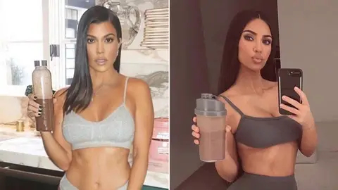Kim Kardashin and Kourtney Kardashian under fire from NHS for promoting diet products on Instagram, 2019