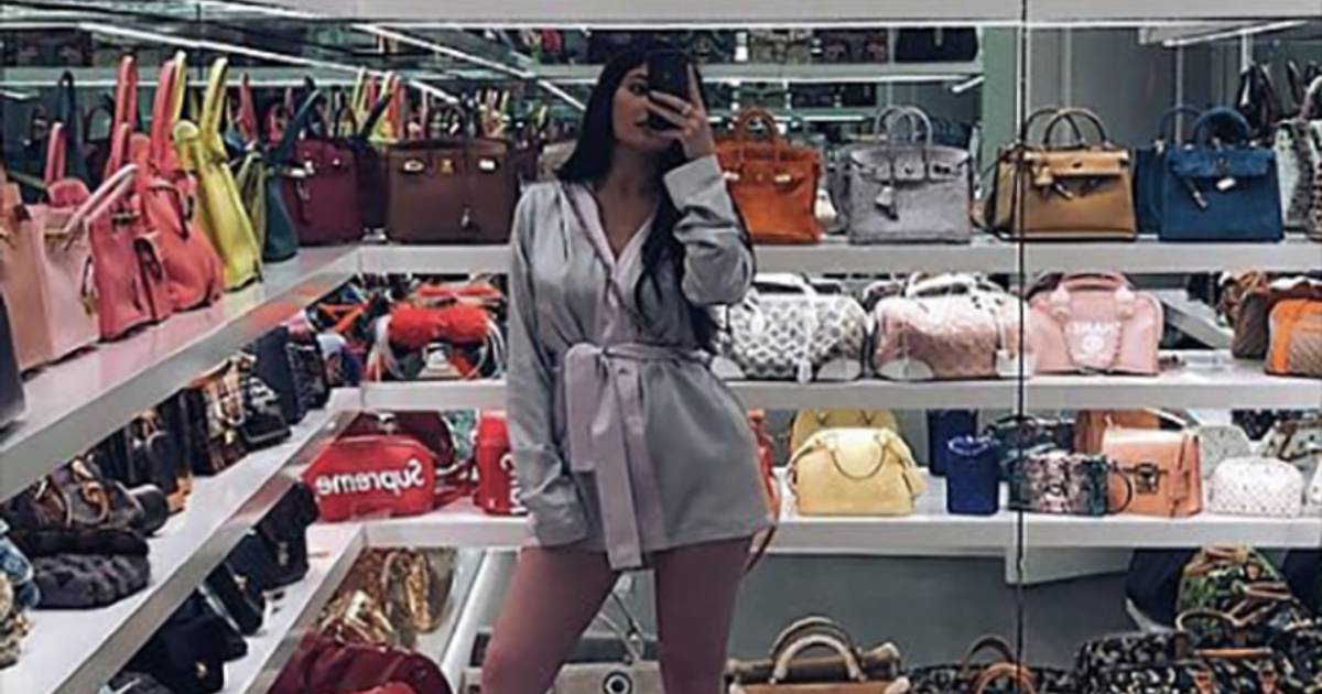 Inside Kylie Jenner's Closet Filled With Designer Handbags