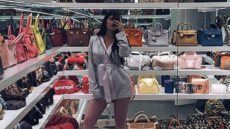 Kylie Jenner slammed for showing off closet featuring Hermes, Chanel &  Louis Vuitton shoes & bags while fans struggle