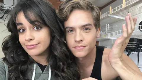 Camila Cabello and Dylan Sprouse kissing