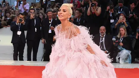 Singer and actress Lady Gaga arrives for the premiere of the film 'A Star is Born' presented out of competition on August 31, 2018 during the 75th Venice Film Festival at Venice Lido
