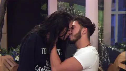Marnie Simpson has snogged Kieran Lee in the Big Brother house 