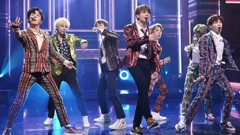 BTS performing 'IDOL' on The Tonight Show with Jimmy Fallon