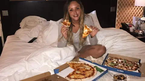 Charlotte Crosby and Stephen Bear get drunk and order pizza on holiday in Dubai