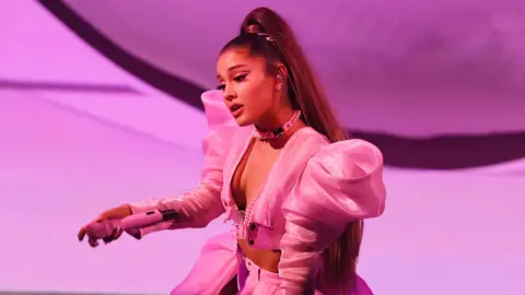 Ariana Grande performs onstage during the Sweetener World Tour - Opening Night at Times Union Center on March 18, 2019 in Albany, New York