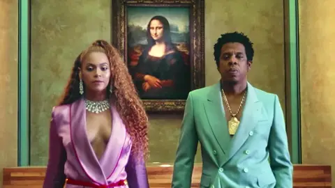 Beyoncé and JAY-Z in the Louvre