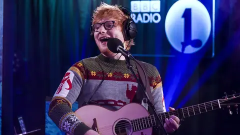 Ed Sheeran performs The Pogues' 'Fairytale Of New York' in BBC Radio 1's Live Lounge
