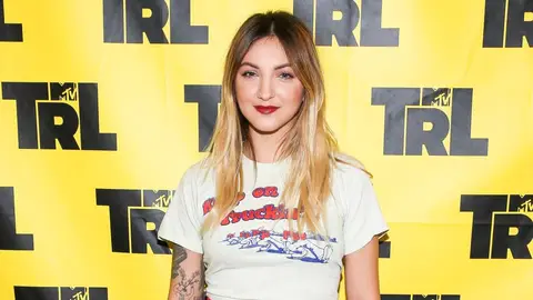 Julia Michaels appears on TRL in New York City, October 2017