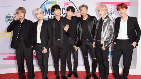 BTS attends 2017 American Music Awards at Microsoft Theater on November 19, 2017 in Los Angeles, California