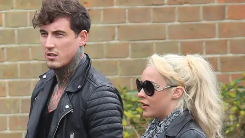 Stephanie Davis met by Jeremy McConnell when she left hospital where she received treatment for stress-related illness
