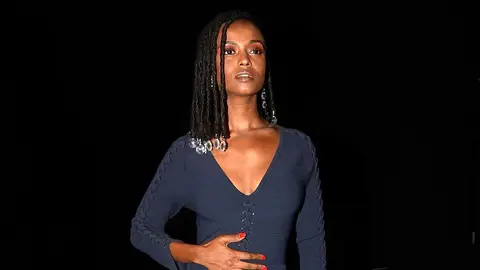 Kelela attend Opening Ceremony presentation during New York Fashion Week at La Mamma on September 10, 2017 in New York City