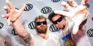 Dunn and Bam Margera on August 10, 2008.