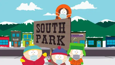 South Park pandemic special with coronavirus masks on