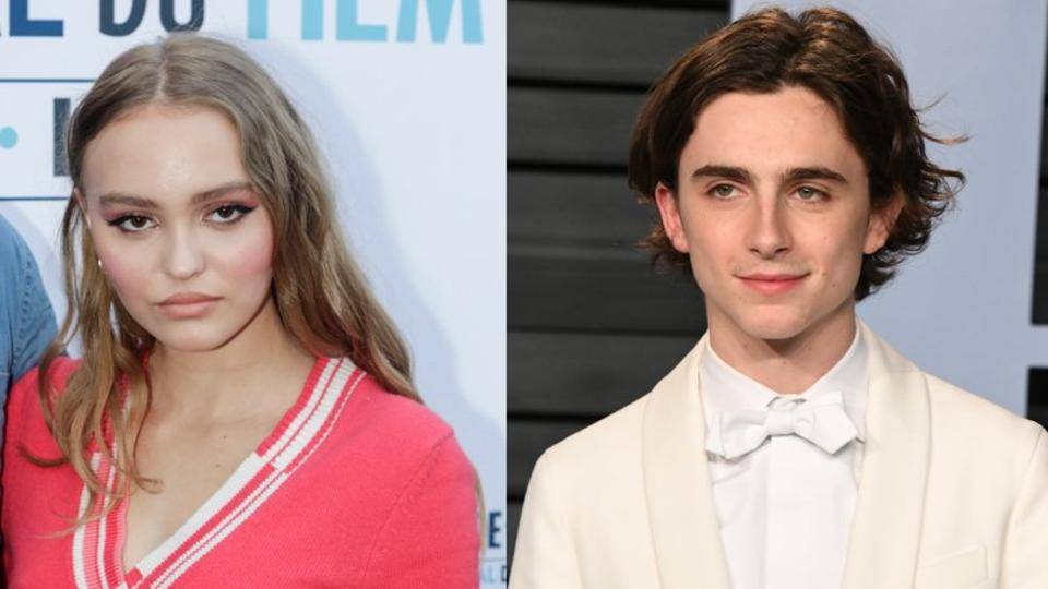 PICS: Here's Timothée Chalamet & Lily-Rose Depp Sucking Face To Confirm ...