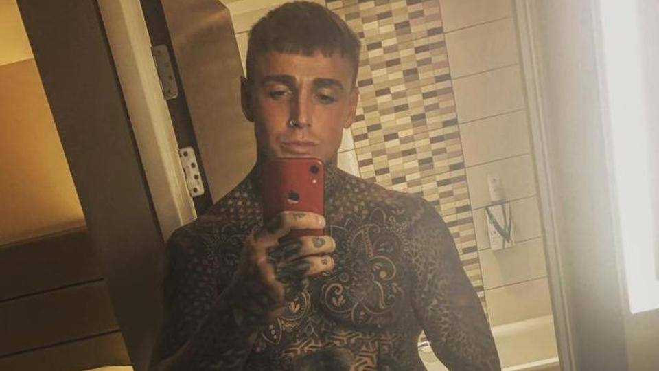 'geordie Shore' Newbie Beau Brennan Shows Off His Full Body Tats In 