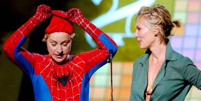 Movie & TV Awards 2004 | Most Memorable Moments Gallery | Ellen DeGeneres/Kirsten Dunst | 725x365