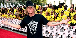 After O-Town, Ashley Parker Angel documented his quest to become a solo artist on a show called 'There And Back.' Here he is back at the 2006 MTV Video Music Awards.