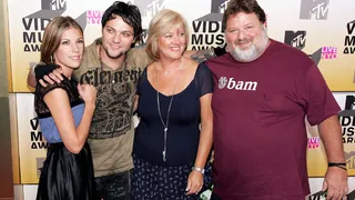 'Viva La Bam!' Bam Margera and his famous family get together for a portrait outside of the 2006 MTV Video Music Awards.