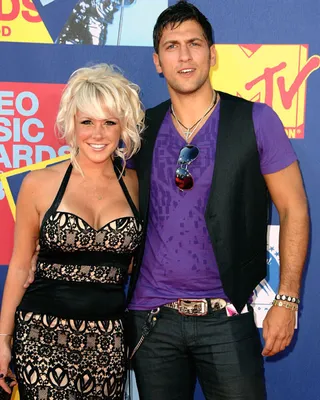 Paula Meronek and Kenny Santucci of 'The Real World/Road Rules Challenge: 'The Island'' make a picture-perfect pair at the 2008 MTV Video Music Awards.