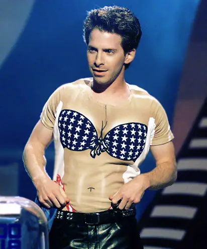 Actor Seth Green appears onstage during MTV's Total Request Live