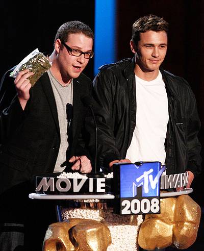 Movie & TV Awards 2008 | Best Duos Seth Rogen/James Franco | 455x560
